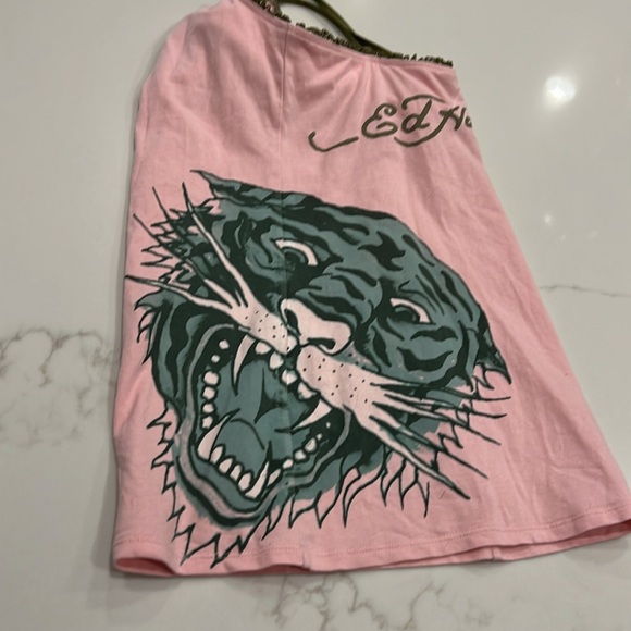 Ed Hardy Sleep/Intimates Top | Size S | Pink & Colors - Picture 5 of 7